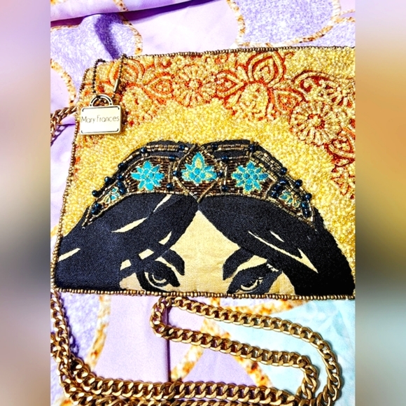 Princess Jasmine Beaded Crossbody Clutch by Mary Frances – Aladdin NWOT - Picture 3 of 12